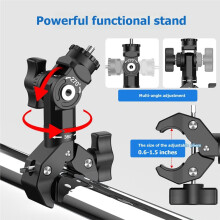Star Mount RV Bracket Adapter for 24/25/26 Starlink 8mm Screw 360 Adjustable Tube Clamp B