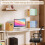 2pcs Acrylic Wall File Organizer - Stylish Hanging File Folder Organizer with Bamboo Base 2