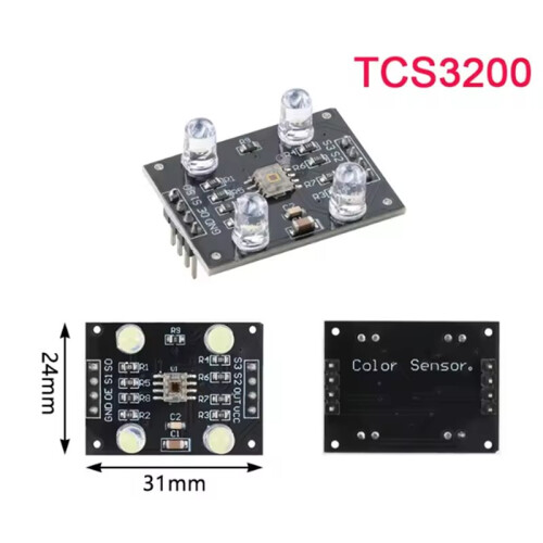 2PCS TCS3200/TCS230 RGB Color Recognition Sensor Module 3-5V Development Board for  DIY (Soldered) 1