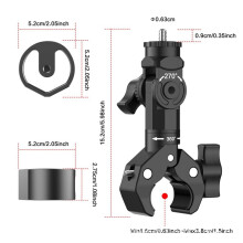 Star Mount RV Bracket Adapter for 24/25/26 Starlink 8mm Screw 360 Adjustable Tube Clamp B
