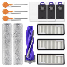 12cps Accessories for Flow 2 , Roller/Side Brush, Bag, Mop Robot Vacuum Cleaner Replacement