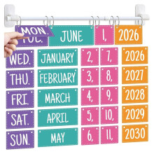 Flipkalender voor in de Klas, Flipkalender Prikbordset met Verstelbare Houder voor Thuisonderwijs en Lesmateriaal