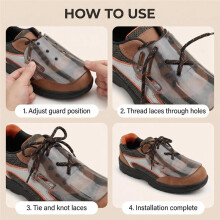 2er-Set Mittelfußschutz, Sicherheitsschuhaufsatz zum Schutz, Schuhüberzug für die Meisten Arbeitsstiefel, Universalgröße
