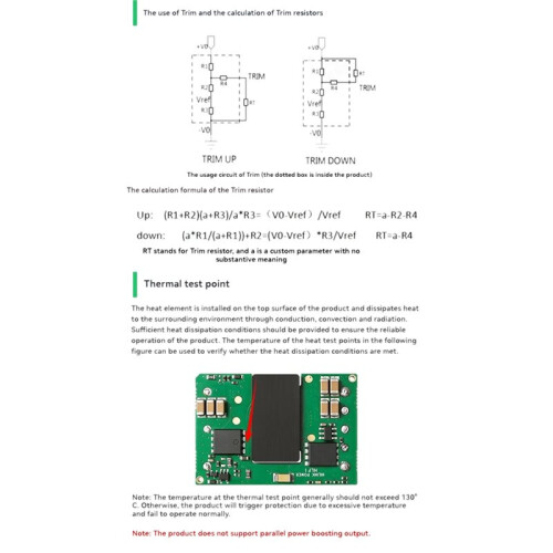 50W  Converter - Isolated Power Supply Module 48V(36-75V) to 9V 5560mA High Conversion Efficiency 1