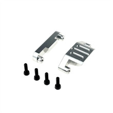 RC Car Upgrade Front and Rear Body Shell Mounts Kit for MJX 1/16 16218 16208 RC Car Upgrade Accessories Silver