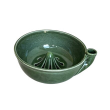 Ceramic Berry Bowl Colander with Drainage Fruit Washer Spinner 360 Degree Rotating for Home Kitchen Cleaning C