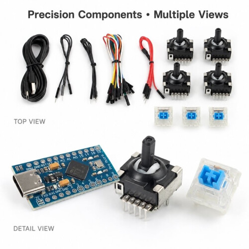 Hackman3D  Controller 6-DoF Navigation Controller Open-Source DIY Hall-Effect Joystick for CAD & 3D Modeling 2