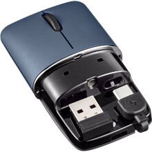 Wireless Mouse Ultra-Thin Rechargeable Dual-Mode Mouse, Portable Slim 2.4G & BT for Laptop PC Offices Gaming