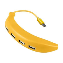 Portable Design Banana USB Hub 4 Port USB 3.0 USB Hub Expander USB 2.0 Banana Shape USB Multiport Adapter Data Transfer