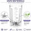 Replacement Cup for  Blast Max Portable Blender BC251, 22oz Crystal-Clear and Shatter-Resistant. 22oz Cup 4