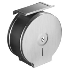 Commercial Jumbo Toilet Paper Dispenser with Shelf, 9 Inch Lockable Stainless Steel Wall Mount Holder