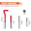 30PCS M6 Thread Repair Insert Kit, Metric  Kit M6 X 1.0mm Thread Repair Kit Compatible Hand Tool Set 6
