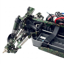 RC Car Upgrade Front Steering Cup Kit for MJX 1/10 10210 10208 V2 Version RC Car Accessories Green