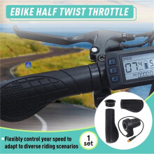 FT76X Acelerador de Medio para Bicicleta Eléctrica, Maneta de Medio con Tapón Impermeable, Acelerador de Pulgar para Bicicleta Eléctrica
