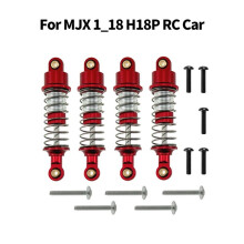 RC Car Upgrade Adjustable Hydraulic Kit for MJX 1/18 H18P RC Car Accessories Red