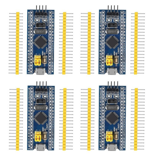 4er-Pack STM32F103C8T6 ARM Minimum System Core Board, Micro-USB SWD Debug für Embedded DIY Learning