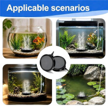 Aquarium Aeration Air Stone Set with Air Tubing and Suction Cups for Aquarium Fish Tank Pump Hydroponic Oxygen