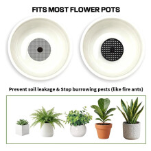 100 Mesh Screen for Planter Pots, Pot Grid Mats Pads, Plant Drainage Insert, Bonsai Bottom Mesh for Soil Loss Prevention