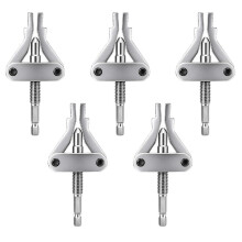 5pcs 3-in-1 Pipe Broken Thread Extractor 10.5cm Hex Shank Drill Plumbing Fitting Remover for Home Water Pipe Repair Tool