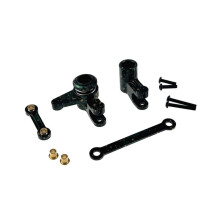 Kit de Montagem da Direção para Upgrade de Carro RC para Mjx 1/10 10210 10208 Versão V2 - Acessórios para Carro RC - Verde