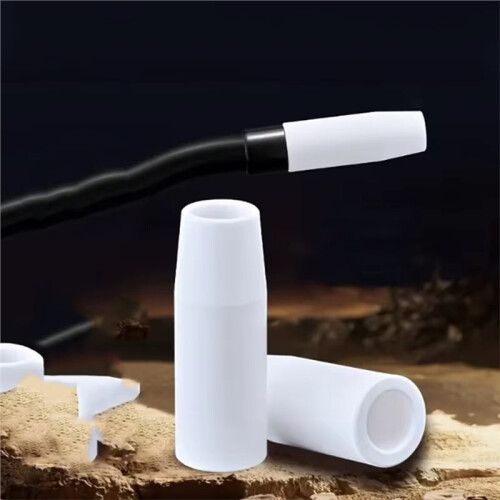 10PCS MB15AK Protection Nozzle Ceramic Welding Shield Cup, Euro Style Replacement Nozzle for Welded Torch 1