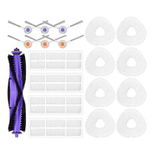 Replacement Accessories Kit for J3 Robot Vacuum, Main Brushes, Side Brushes, Mop Cloths, HEPA Filters