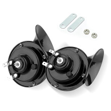 2 PCS 12V Dual-Tone Snail Car Horn Kit, Universal Train Horn for Car Truck Bike Motorcycle