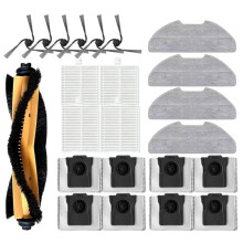 Para D20 Air / F21 / F21 / F20 / F20 : Repuestos, Cepillo Lateral Principal, Filtro, Paño de Limpieza, Bolsa para el Polvo.