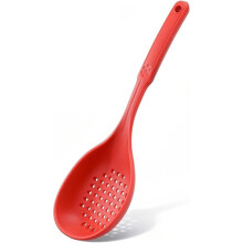 Cuchara Ranurada de Silicona, Antiadherente, Libre de BPA, Versátil, Colador, Espumadera, Cuchara para Pasta, Macarrones y Fusilli.