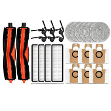 Cepillo Lateral Principal, Paño de Fregona, Filtro HEPA, Bolsa para Polvo para Aspiradora para H50 / H50 Pro OV42GL (Piezas de Repuesto)