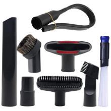 Household Vacuum Cleaner Attachments Accessories - 2 1/2 Inch to 1 1/4 Inch Vacuum Hose Adapter,Flexible Crevice Tool