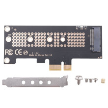 NVMe PCIe M.2 NGFF SSD to PCIe X1 Adapter Card PCIe X1 to M.2 Card Support 2230 2242 2260 2280 Size NVMe M.2 SSD