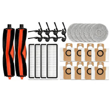 28PCS Main Side Brush Mop Cloth HEPA Filter Dust Bag Set Compatible with H50 / H50 Pro OV42GL Vacuum Cleaner Replacement Part