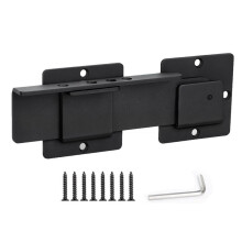 9-Inch Heavy Duty Flip Gate for with Padlock Holes for Barn, Shed, Garage, and Fence