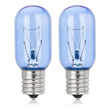 2 Pack Refrigerator Light Bulb, 25t8n Freezer Bulb Replacement 297048600 241552802 T8 40W Light Bulbs for