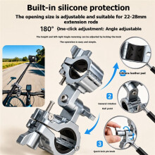 Dual- Aluminum Alloy Motorcycle Mount for X6 Adjustable Riding Accessory