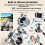 Dual- Aluminum Alloy Motorcycle Mount for  X6 Adjustable Riding Accessory 4