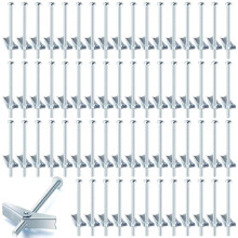 100 Pièces de Chevilles à Bascule 1/8" X 3" et Écrous Papillon pour Cloisons Sèches, Assortiment de Chevilles à Vis Papillon