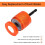 1/2" & 3/4" Copper Pipe Cleaner Set, Hex Shank Pipe Cleaning Tool with Replaceable Blades for Rust Stain Paint Removal 4