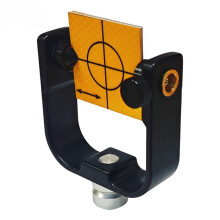 60-mm-Reflexzielscheibe mit 5/8-11-Adapter, Neigbare -Reflektor-Fadenkreuzfolie für Tunnel- und Eisenbahnvermessungsgeräte