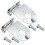 2 Pieces Watermelon Light Bracket Mirror Polished 90 Degree Light Bracket 1