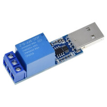 Module Relais Série USB 1 Canal 5 V 10 A CH340 avec Protection Contre les Surintensités pour Interrupteur de Commande Domotique