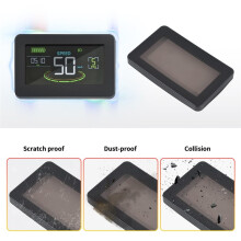 Cubierta Protectora para el Panel de Control de la Bicicleta Eléctrica H6C - Protector de Pantalla Negro, Impermeable y A Prueba de Golpes