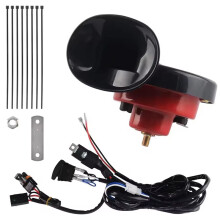 UTV ATV Horn Wiring Harness Relay Kit with Rocker - Universal Loud SXS Horn Kit for RZR, Ranger, PRO XP