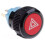 22mm Self-Locking Push Button  with Red LED Indicator for Emergency Warning & Flash Light Control 1