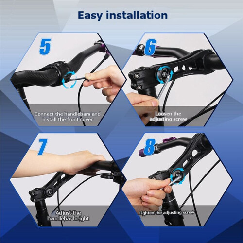 Adjustable Bicycle Stem, Fits 31.8mm Handlebars - MTB Stem Riser/Modification Accessory 31.8mm-90mm 1