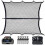 Pickup Bed Cargo Net Set Heavy-Duty Stretchable Elastic Net with 8 Hooks for Trucks & SUVs 3
