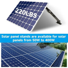Adjustable Solar Panel Tilt Mount Brackets Aluminum Alloy Solar Panel for Flat Surface Roof RV Boat Off-Grid (Mount Only