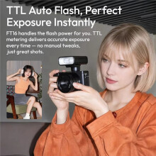 FT16 TTL-Cameraflitser met LED-Lamp GN16, Snelle Synchronisatie, TTL-Flitser met Flitsschoenbevestiging en Onafhankelijke Kantelbare LED-Videolamp A