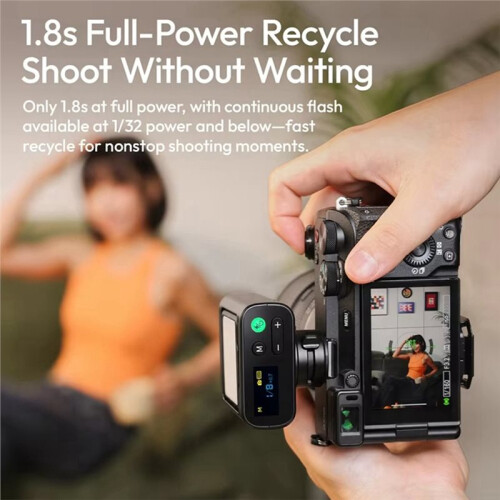 FT16 TTL Camera Flash LED Light GN16 High-Speed Sync TTL Shoe Mount Flashlight with Independent Flip LED Video Light A 2
